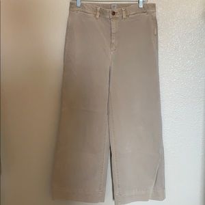GAP high rise, wide leg cropped pants EUC